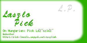 laszlo pick business card